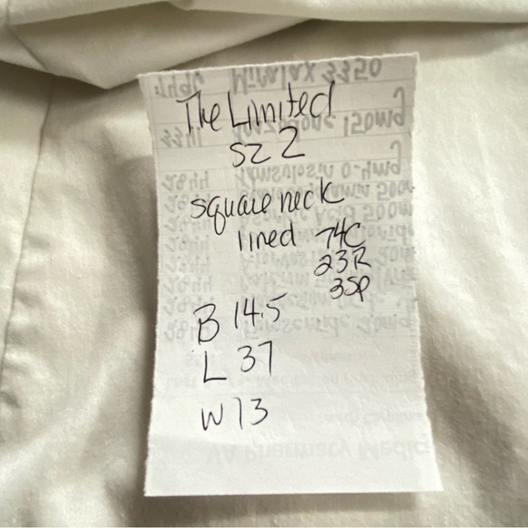 The Limited Vintage 90s Stretch Two Tone Fit Flare Dress Size 2 - Picture 7 of 7